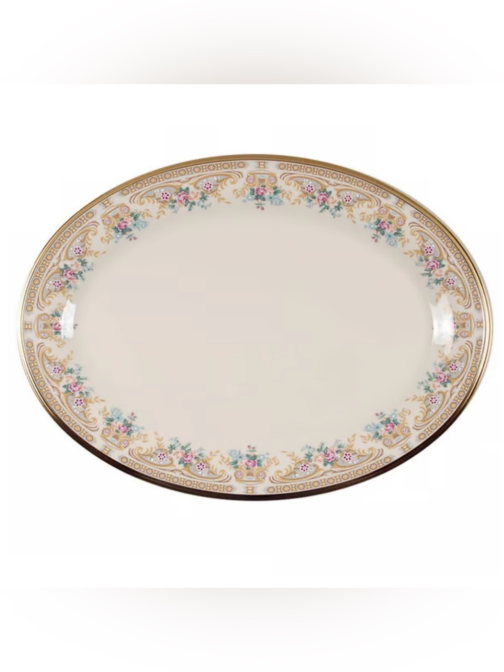 LENOX PORCELAIN VERSAILLES 16” OVAL SERVING PLATTER